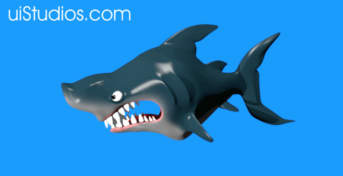3D Cartoon Shark