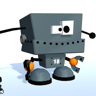 3D Cartoon Robot