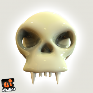 Creature Scull Low Poly Free Unity 3D Game Model